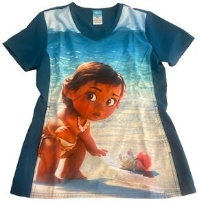 Disney Moana Tooniforms Teal Medical Scrub NWT Size XXS #5028